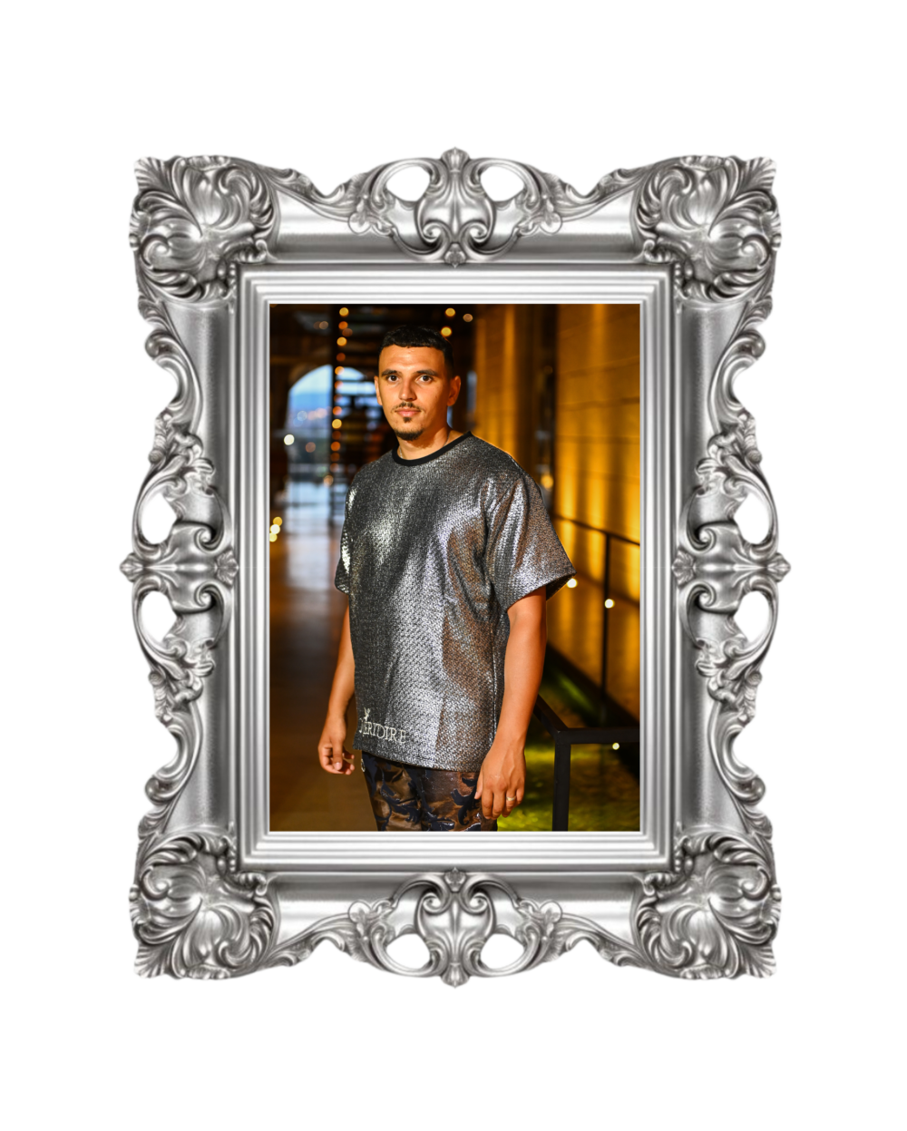 T-shirt Silver